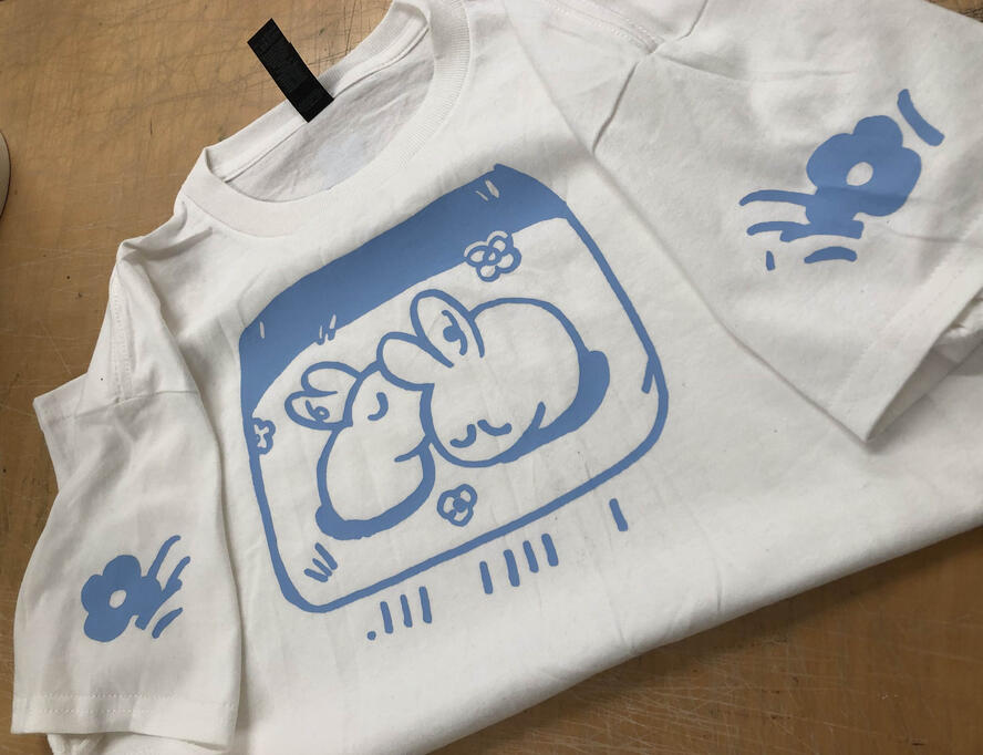 i iiii iii bunny shirts (bfa pop up shop)