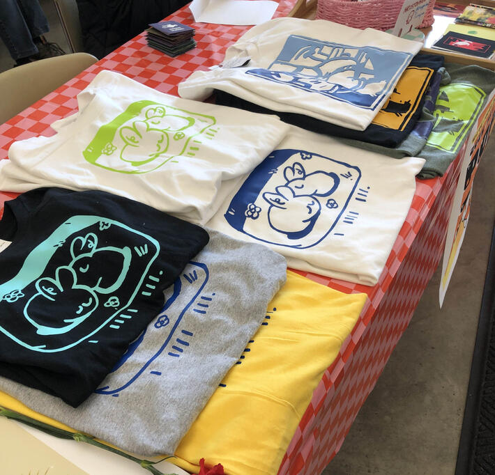 i iiii iii bunny shirts (bfa pop up shop)